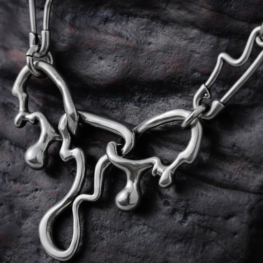 FLUID PIN NECKLACE