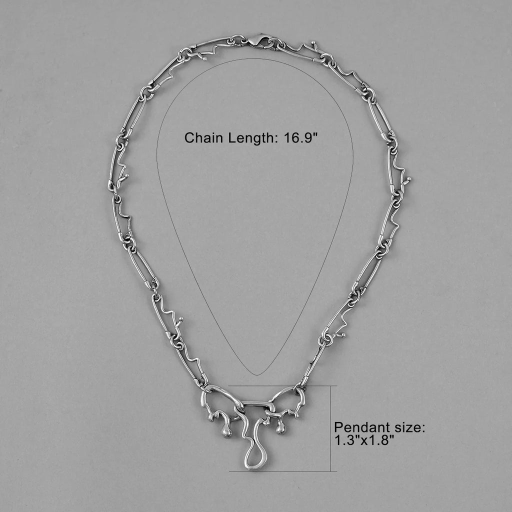 FLUID PIN NECKLACE